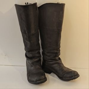 Camper boots size 38 black leather